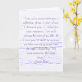 Anais Nin Quote Kaart (Gele Bloem)