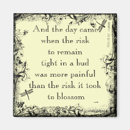 Anais Nin Risico Quote Magnet