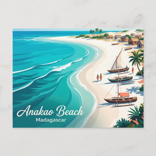Anakao-strand Madagaskar Briefkaart (Voorkant)
