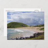 Anakena Beach, Paaseiland, Chili Briefkaart (Voorkant / Achterkant)
