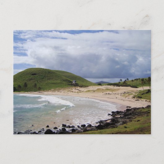 Anakena Beach, Paaseiland, Chili Briefkaart (Voorkant)