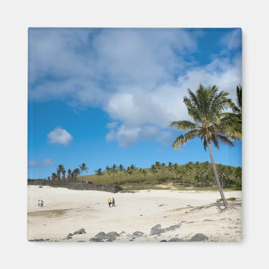 Anakena, Rapa Nui, Paaseiland, Chili Magneet (Voorkant)