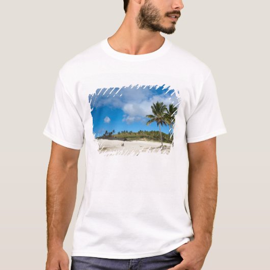 Anakena, Rapa Nui, Paaseiland, Chili T-shirt (Voorkant)