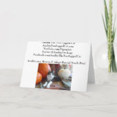 Anakin Twee Benige Kat & Pompoenen Herfst Kat Kaar Kaart (Achterkant)