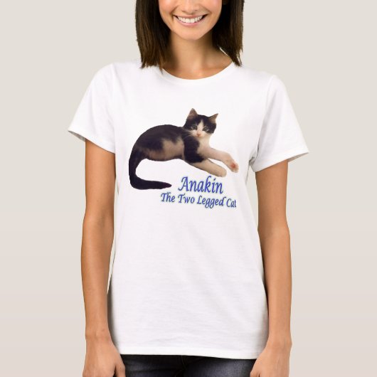 Anakin Two Legged Cat Logo, Cute Kitten shirt (Voorkant)
