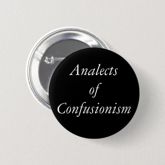 Analecten van de Button van het infusionisme (Voorkant /achterkant)