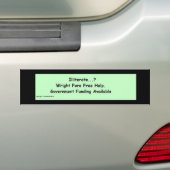 analfabeet bumpersticker (Op auto)