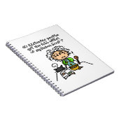 Analfabeet volk Humor Notitieboek (Rechterzijde)