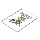 Analfabeet volk Humor Notitieboek (Linkerzijde)