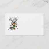 Analfabeet volk Humor Visitekaartje (Achterkant)