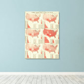 analfabetisme bij kinderen ouder dan 10 jaar canvas afdruk (Insitu (Houten vloer))