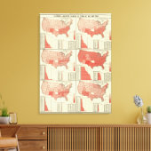 analfabetisme bij kinderen ouder dan 10 jaar canvas afdruk (Insitu (Woonkamer))