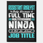 Analist-assistent Multitasker Functie Titel Vaardi Magneet (Voorkant)