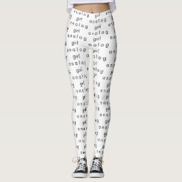Analog Girl White Leggings