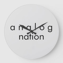 Analog Nation Audio Gray Quartz Wandklok