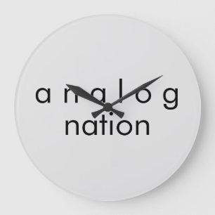 Analog Nation Audio Gray Quartz Wandklok