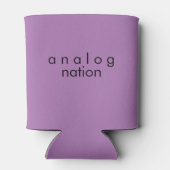 Analog Nation Lavendel Schuim Blikhouder Blikjeskoeler (Achterkant)