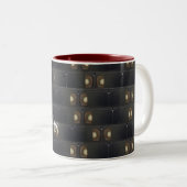 Analoge aangepaste naam tweekleurige koffiemok (Voorkant rechts)