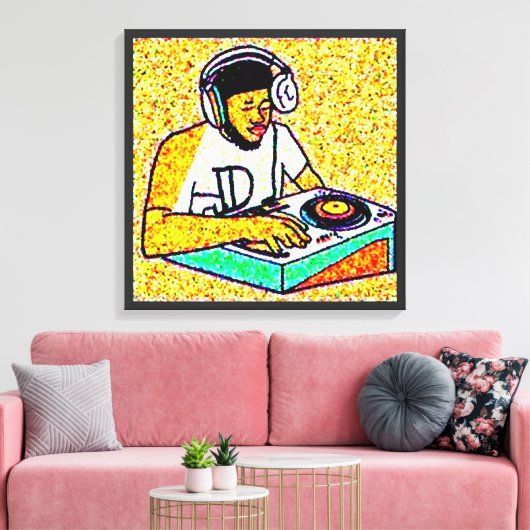 analoge alchemist canvas afdruk (Insitu (Woonkamer))