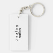 Analoge audio sleutelhanger | Dubbelzijdig (achterkant)