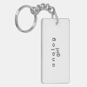 Analoge audio sleutelhanger | Dubbelzijdig (Voorkant Links)