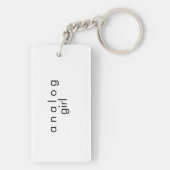 Analoge audio sleutelhanger | Dubbelzijdig (achterkant)