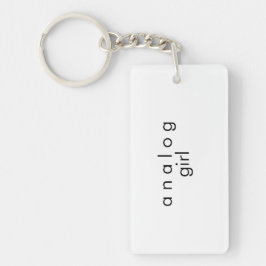 Analoge audio sleutelhanger | Dubbelzijdig