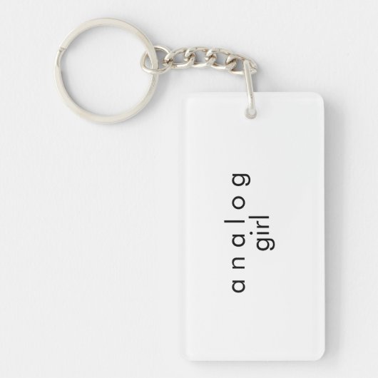 Analoge audio sleutelhanger | Dubbelzijdig (Voorkant)