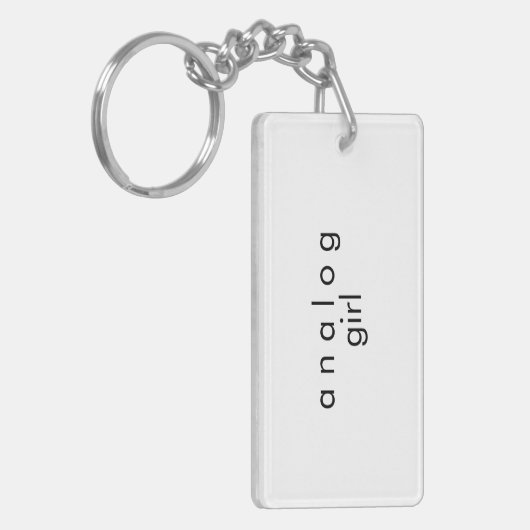 Analoge audio-Sleutelhanger | Dubbelzijdig Sleutelhanger (Voorkant Links)