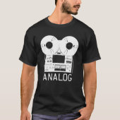 Analoge Audio  Studio-tapemachine T-shirt (Voorkant)