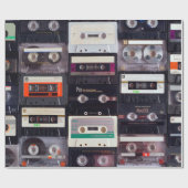 Analoge audiocassette-tapes cadeaupapier (Vlak)