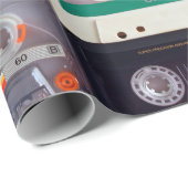 Analoge audiocassette-tapes cadeaupapier (Rol Hoek)