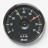  analoge automatische Tachometer Borden Papieren Bordje (Voorkant)