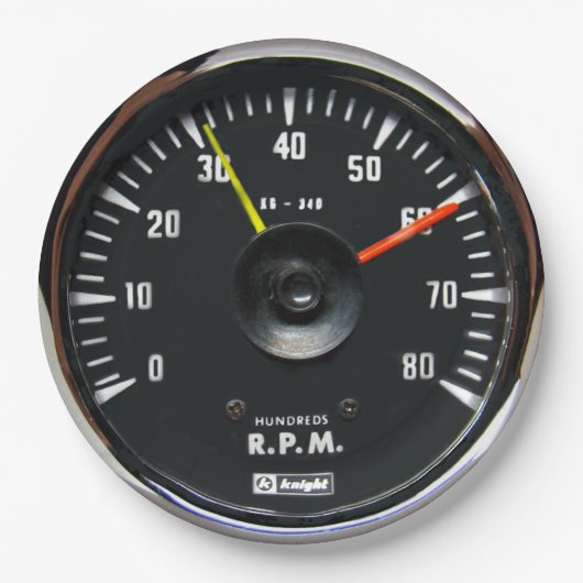  analoge automatische Tachometer Borden Papieren Bordje (Voorkant)