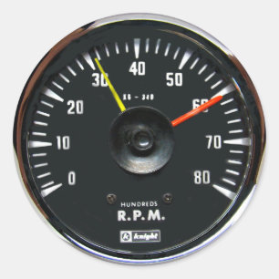 analoge automatische Tachometer-glanzende Sticker