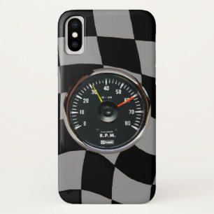 analoge automatische Tachometer-racering iPhone X Hoesje
