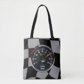  analoge automatische Tachometer-racering Tote Bag (Voorkant)