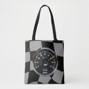 analoge automatische Tachometer-racering Tote Bag