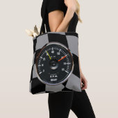  analoge automatische Tachometer-racering Tote Bag (Dichtbij)