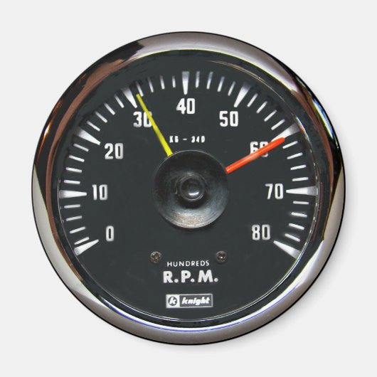  analoge automatische Tachometer Ronde Magnet (Voorkant)