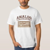 Analoge calculator t-shirt (Voorkant)