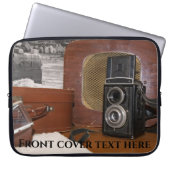  analoge camera-recorder laptop sleeve (Voorkant)