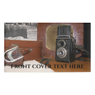 analoge camera-recorder naambadge