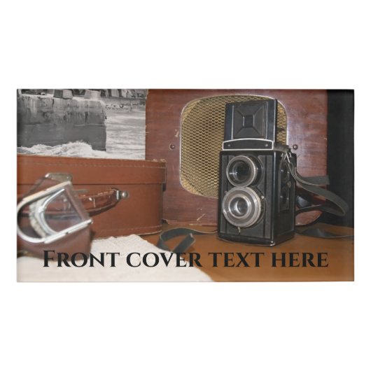 analoge camera-recorder naambadge (Voorkant)