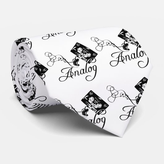 Analoge cassette Stropdas (Opgerold)