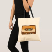 Analoge Cassettebandje ontwerp Tote Bag (Voorkant (product))