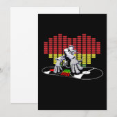 Analoge DJ-partijuitnodiging Kaart (Voorkant / Achterkant)