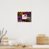  analoge film Roos collage Poster (Keuken)