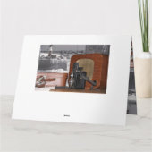 analoge fotocamera Retro Kaart (Achterkant)