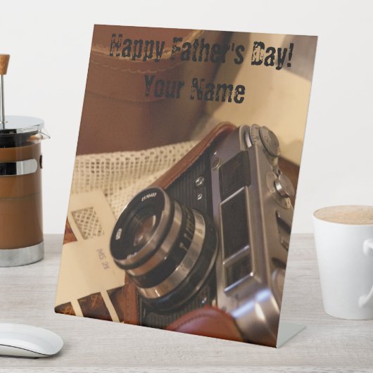 analoge fotocamera Retro Reclamebord Met Voetstuk (Insitu)